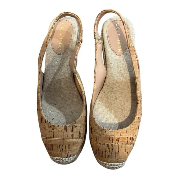 Cole Haan Women's 8.5 Slip On Slingback Espadrille Wedge Pumps Grandfoam - Picture 7 of 9